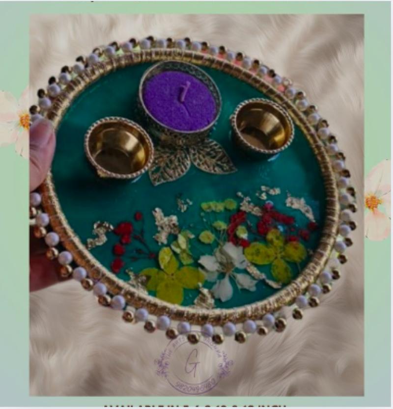 Resin Pooja Thali