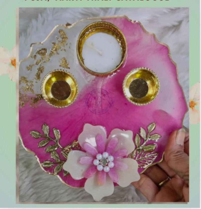 Resin Pooja Thali