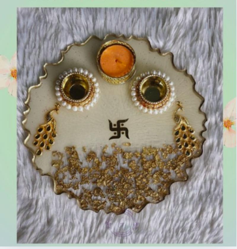 Resin Pooja Thali