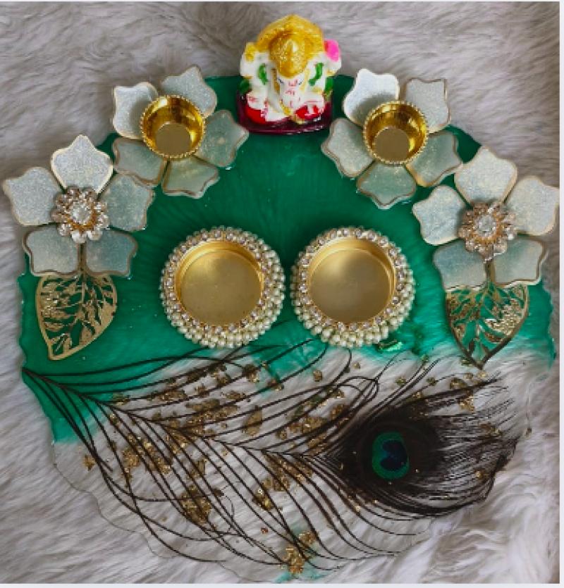 Resin Pooja Thali