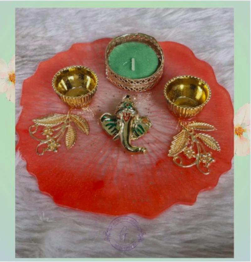 Resin Pooja Thali