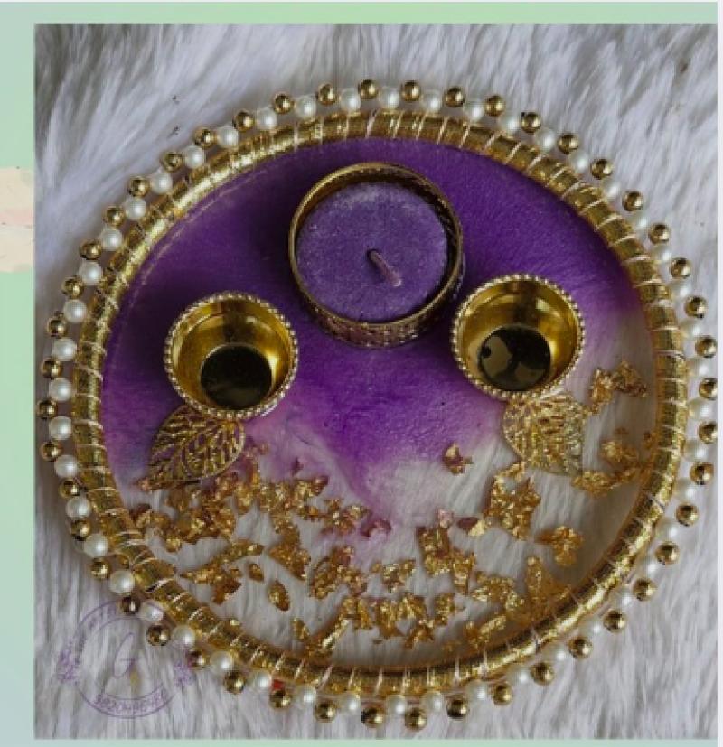 Resin Pooja Thali