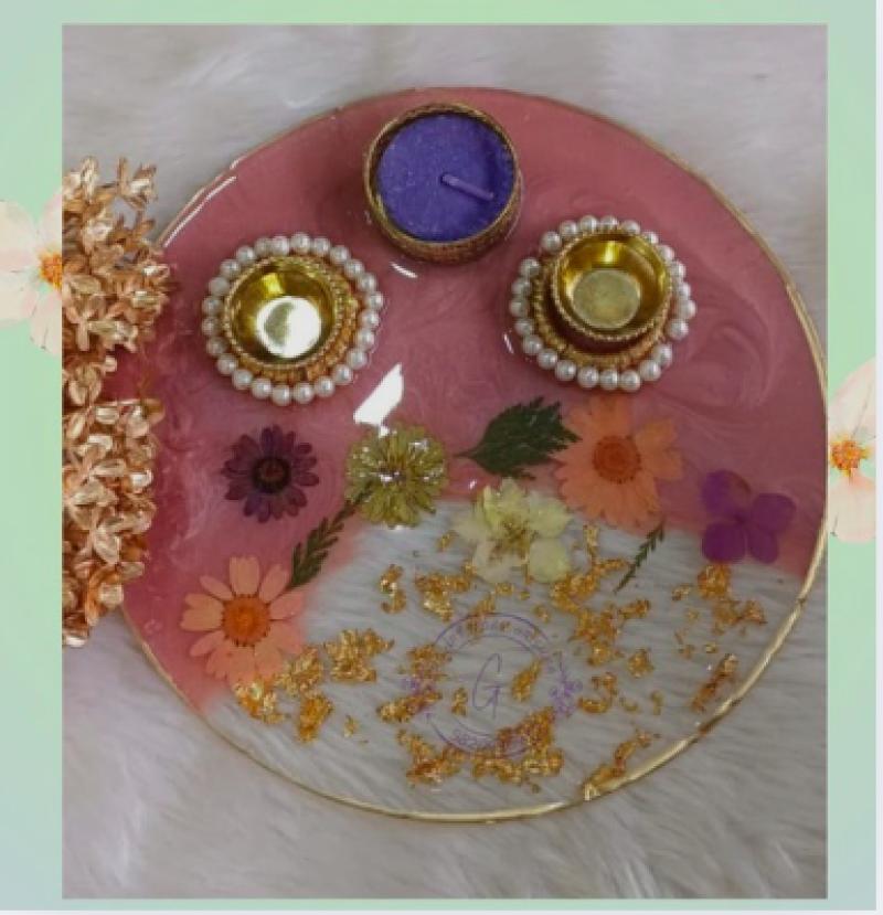 Resin Pooja Thali
