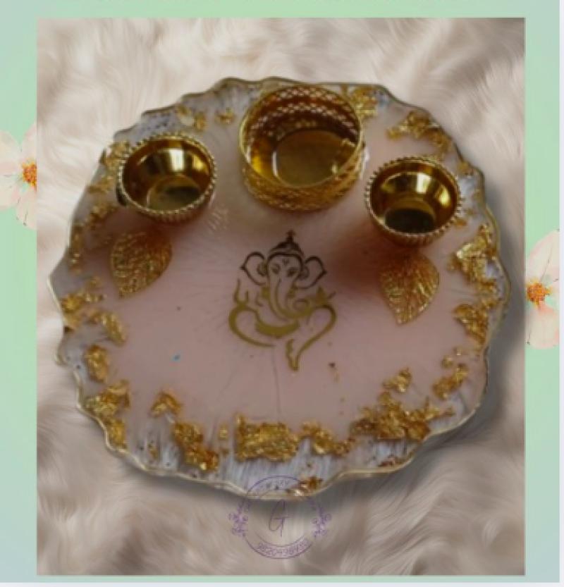 Resin Pooja Thali