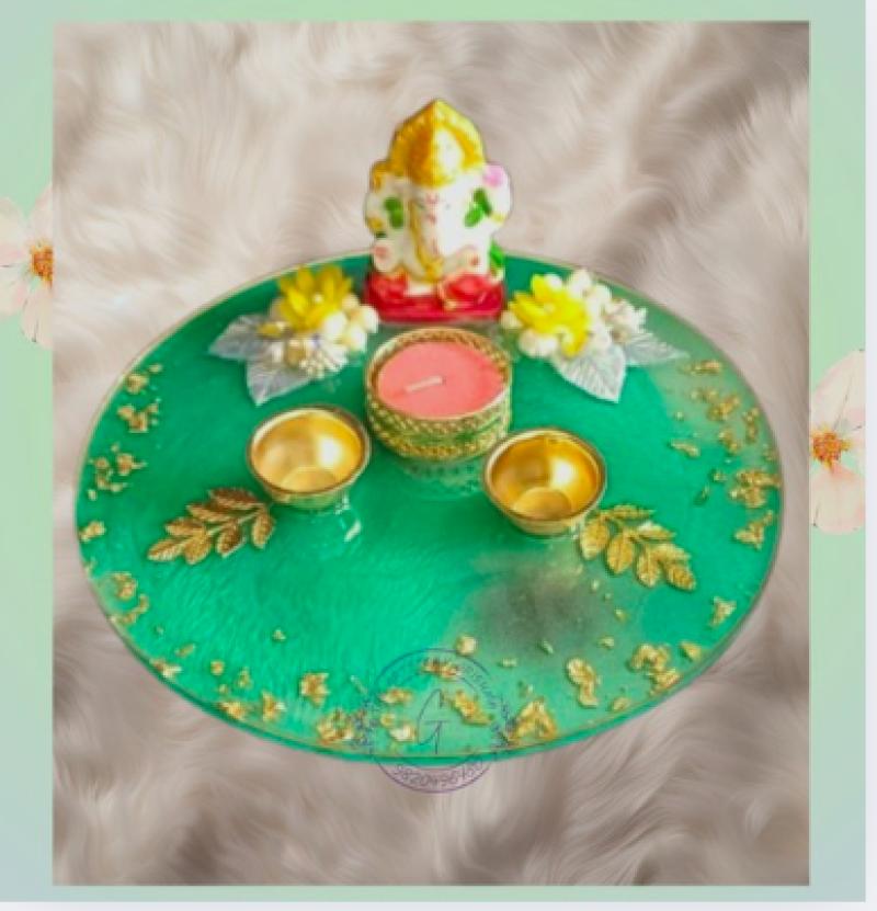 Resin Pooja Thali