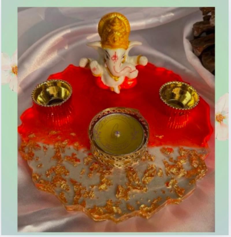 Resin Pooja Thali