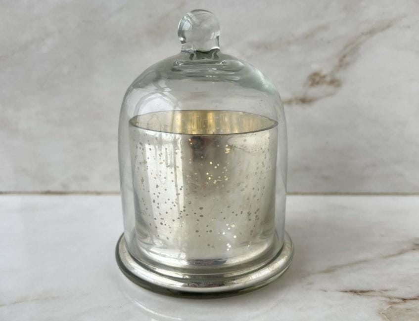 Silver Bell Jar With Lid