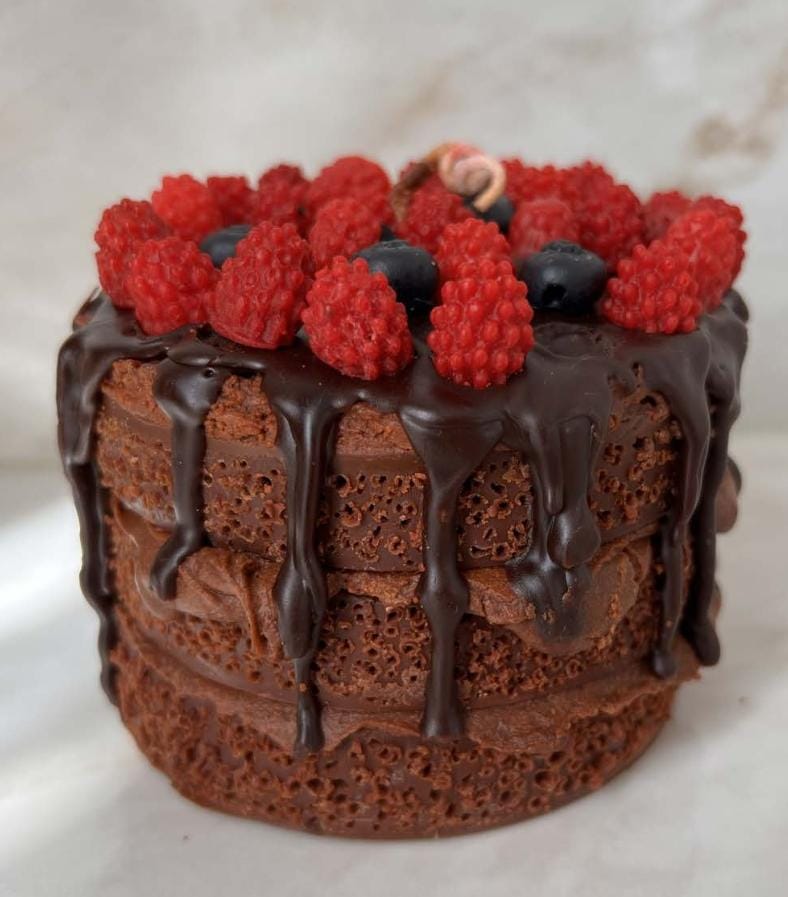Triple Layered Chocolate Cake Candle