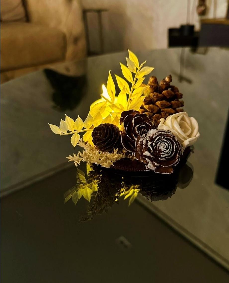 Pine Flower Decor Piece