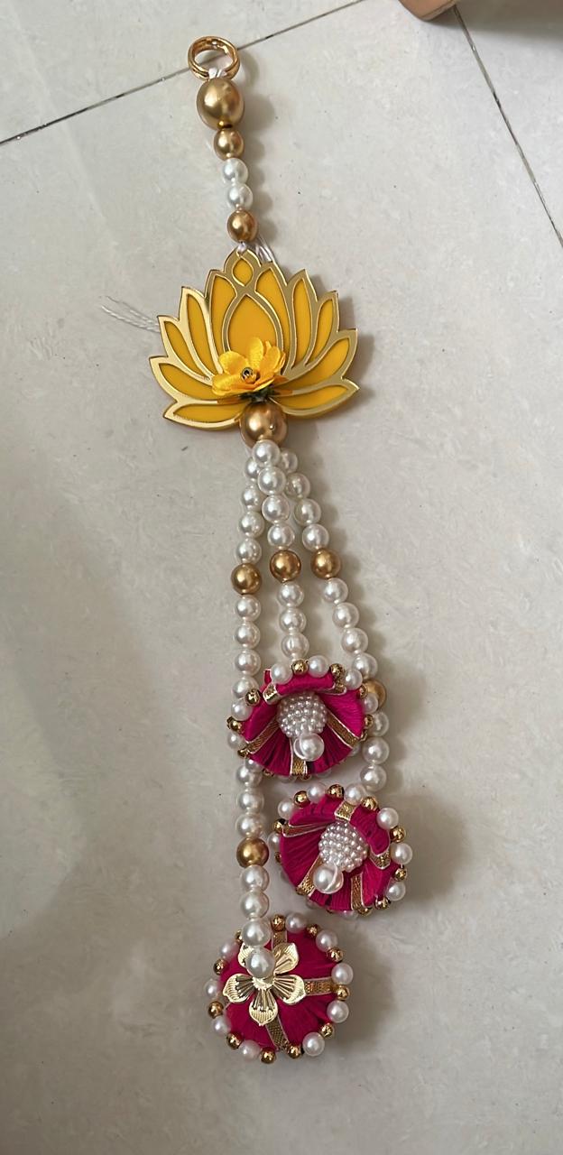Yellow Lotus Handmade Door Hanging