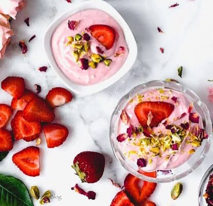 Strawberry Shrikhand
