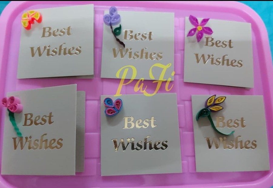 Best Wishes Quilling Cards