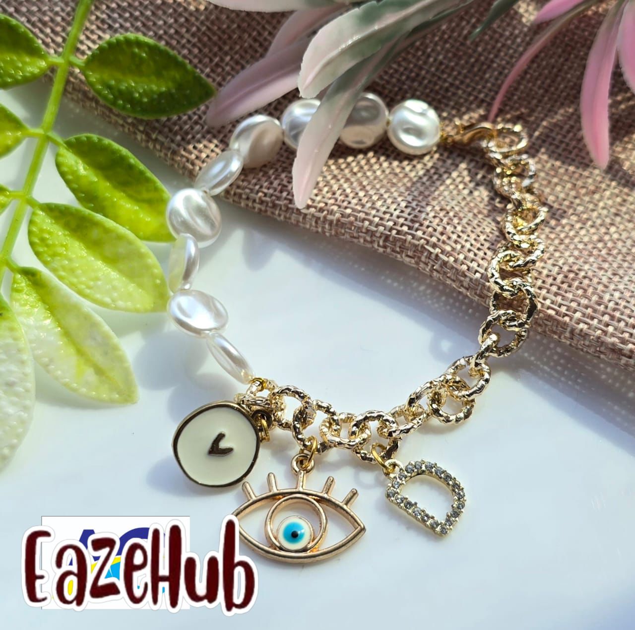 Pearl Bracelet With Charm