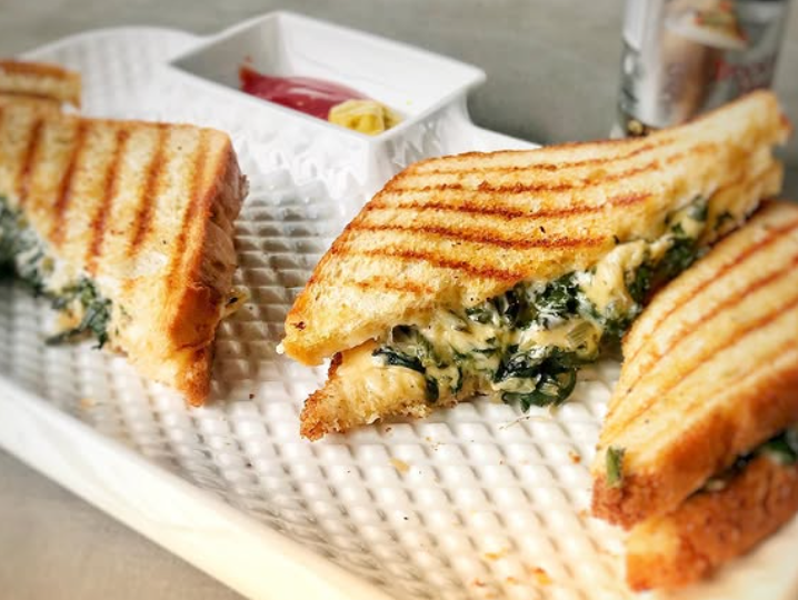 Spinach Corn Sandwich