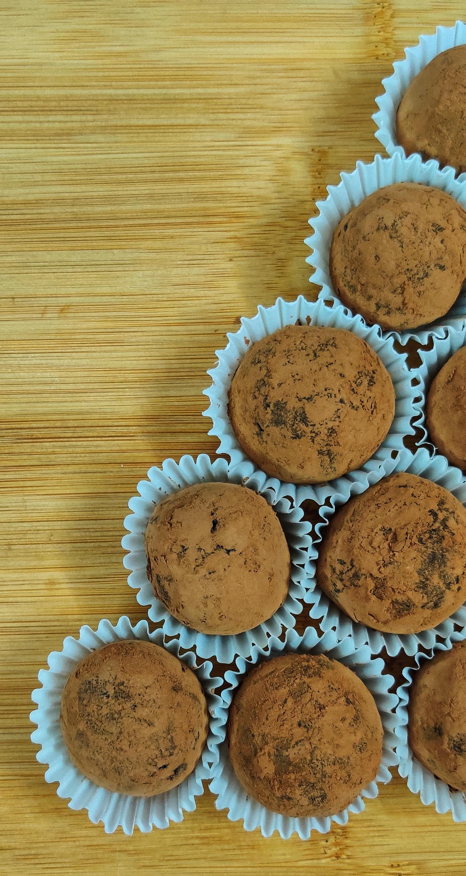 Dark Cocoa Coated Rum Brigadieros