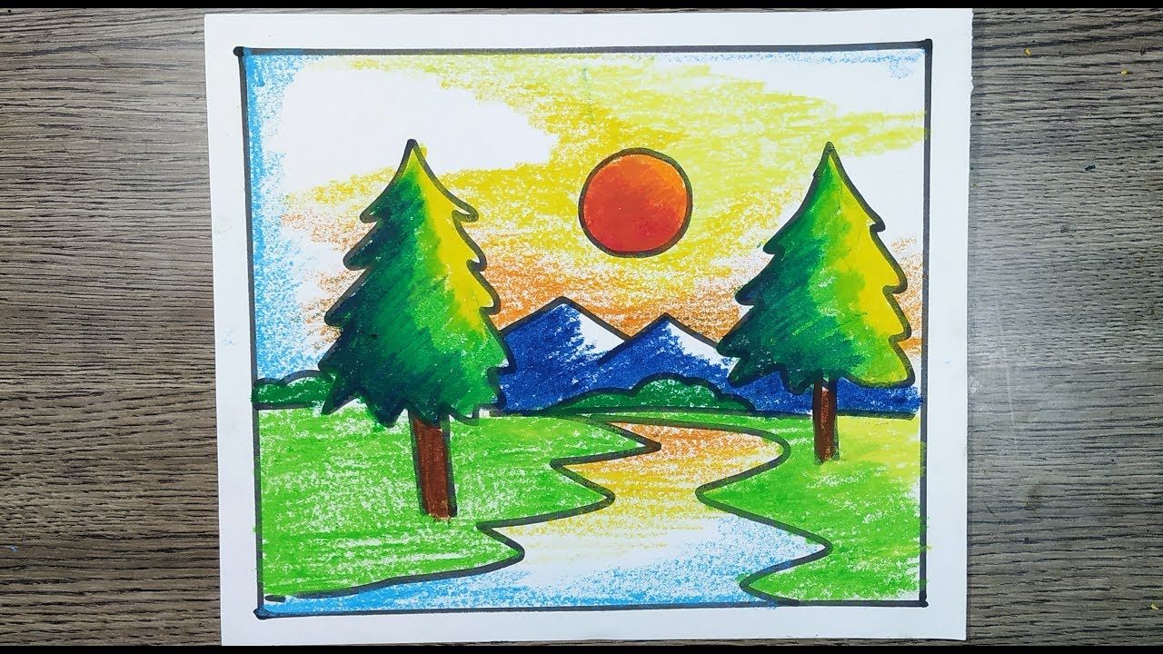 Oil Pastel Art