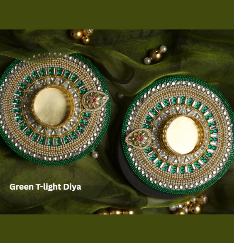 Kundan T-Light Diya