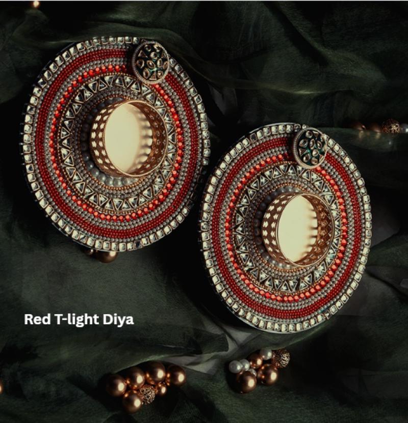 Kundan T-Light Diya